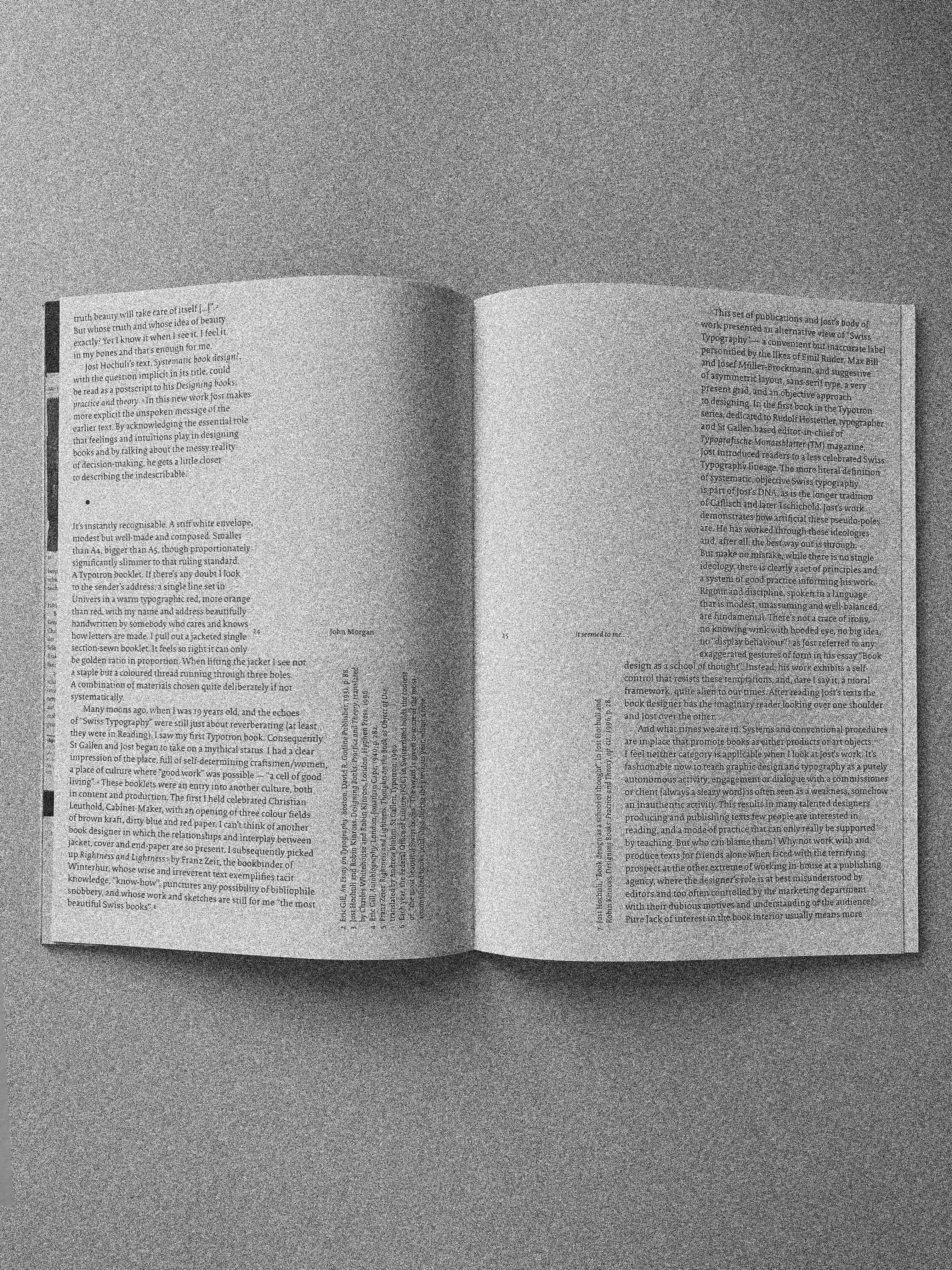 Systematic book design?